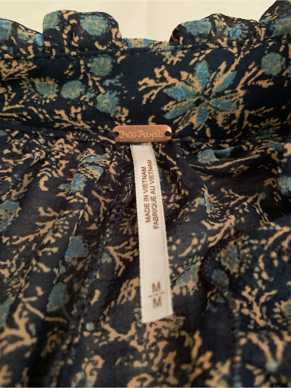 Free People Border Print Boho Maxi Dress, Size Medium - Picture 3 of 7